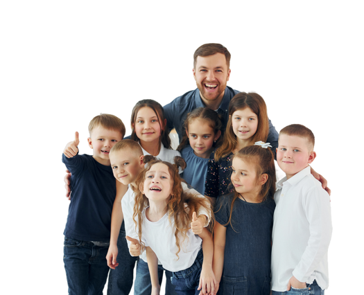 Group of Students with Teacher